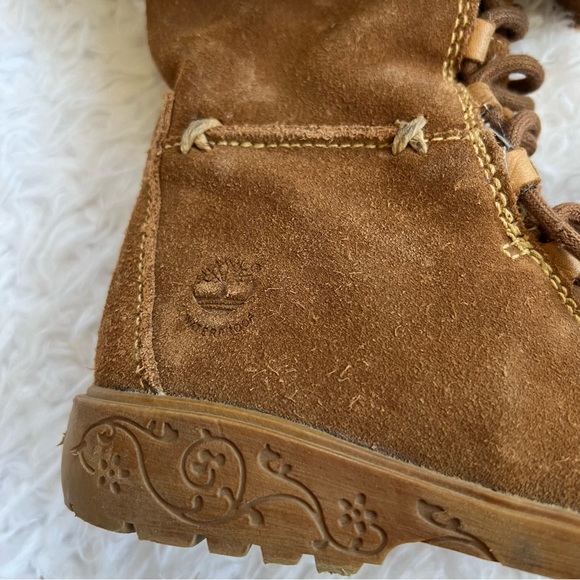 Timberland Toddler Leather Knee High Boots Brown Waterproof Size 11.5 - Picture 2 of 9